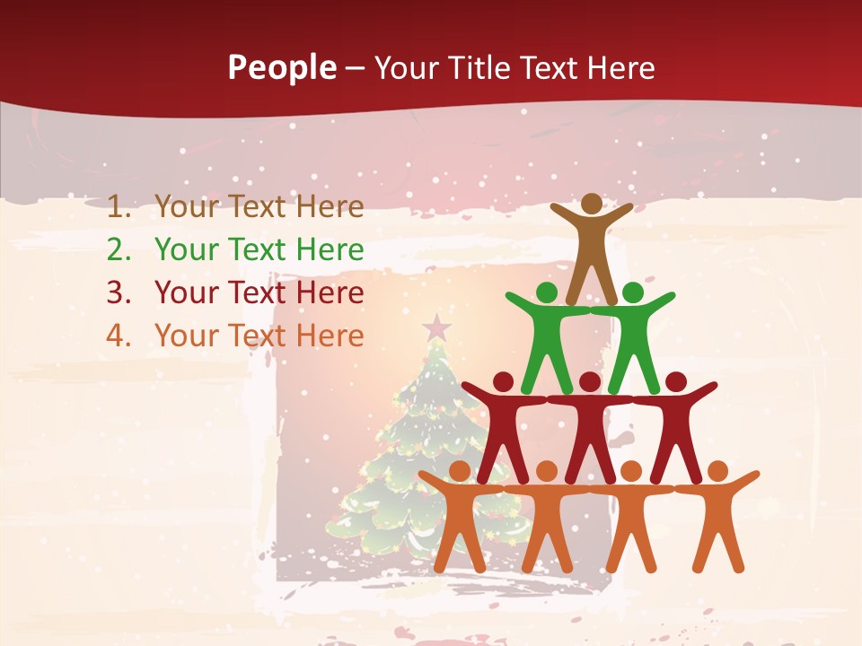 Graphic Green Decoration PowerPoint Template