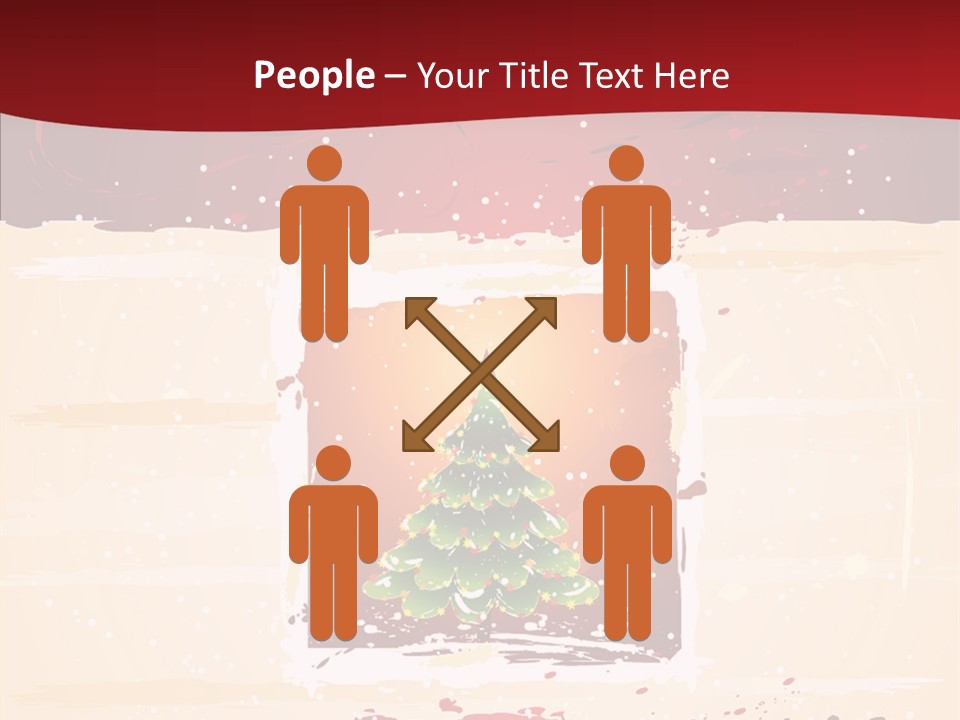 Graphic Green Decoration PowerPoint Template