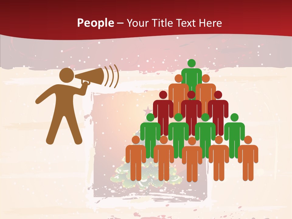 Graphic Green Decoration PowerPoint Template