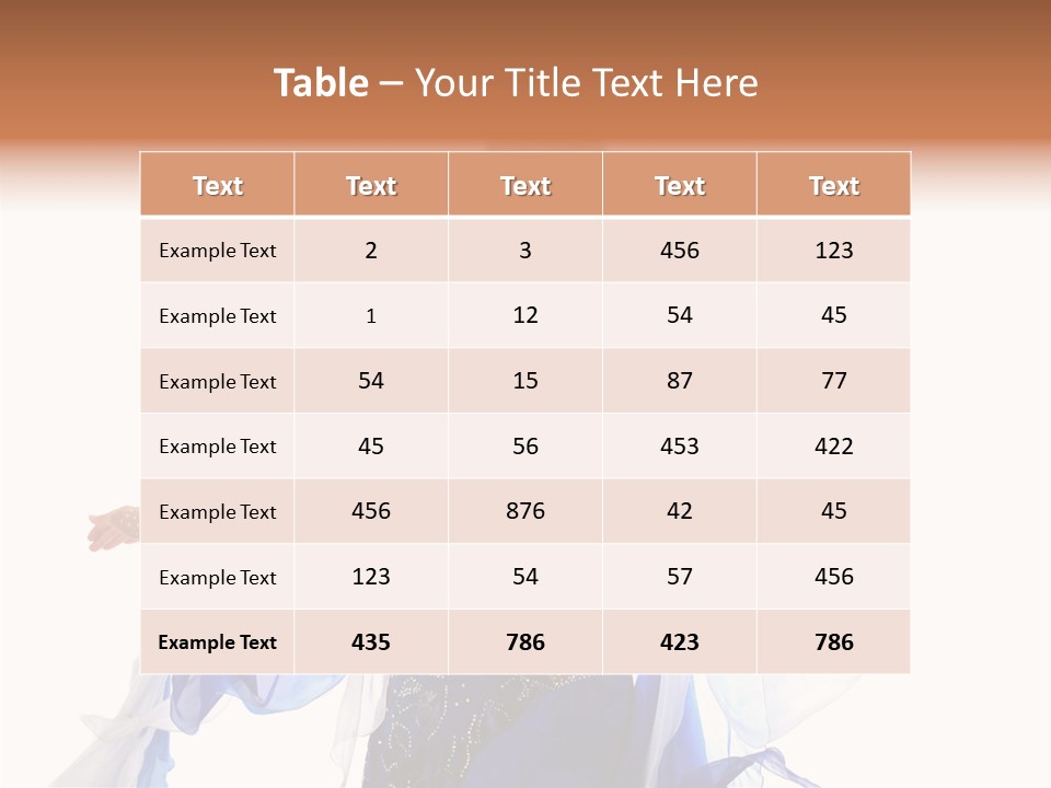 People Humorou Table PowerPoint Template
