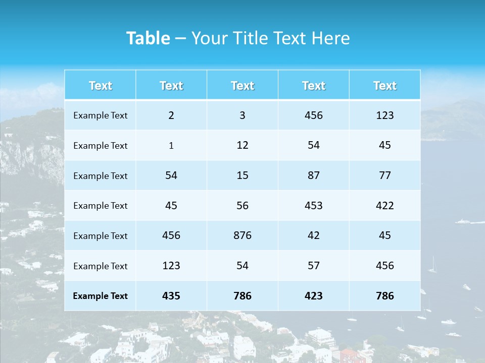 Sorrento Sun Europe PowerPoint Template