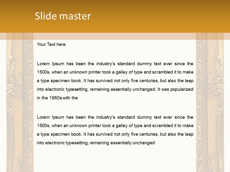 Interior Texture Framework PowerPoint Template