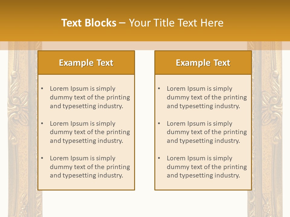 Interior Texture Framework PowerPoint Template