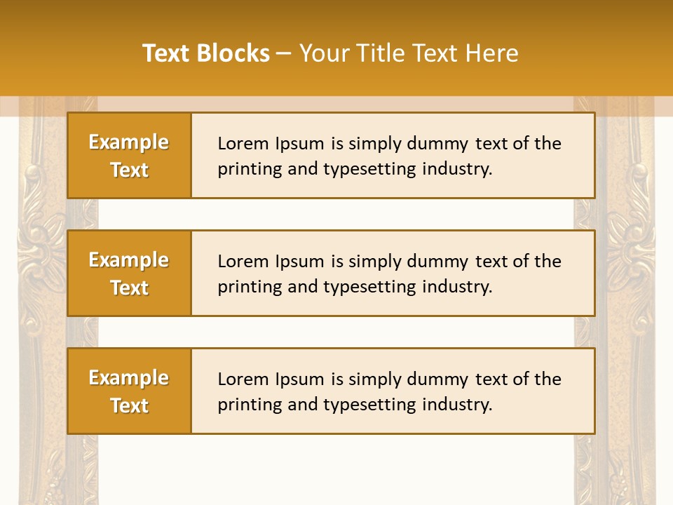 Interior Texture Framework PowerPoint Template