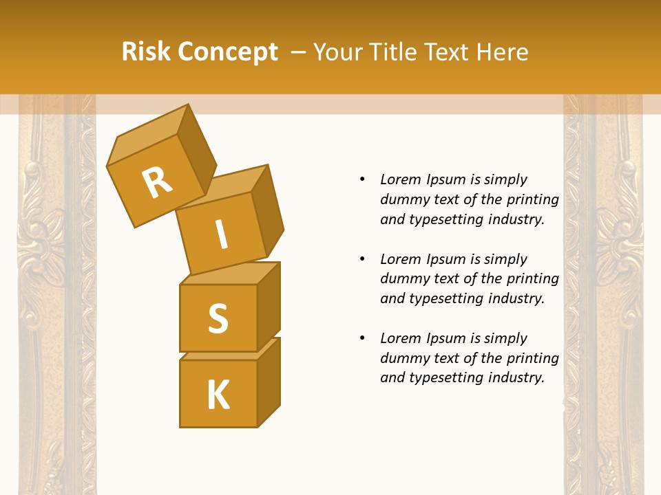 Interior Texture Framework PowerPoint Template