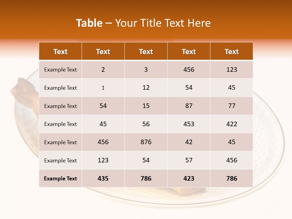 Nutritional Over Silo PowerPoint Template