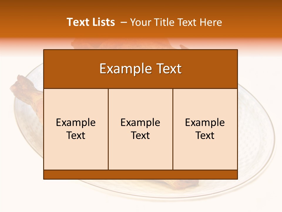 Nutritional Over Silo PowerPoint Template