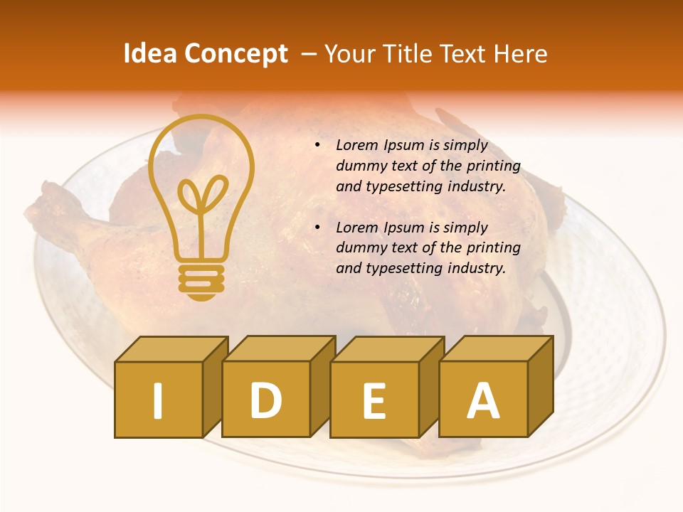Nutritional Over Silo PowerPoint Template