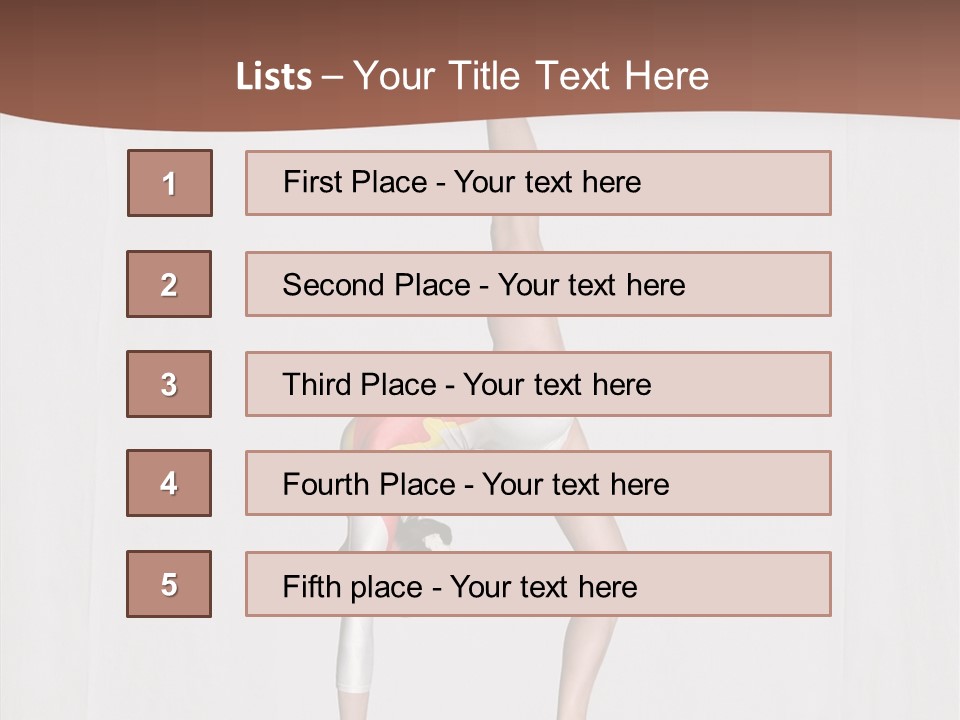 Athlete Teen Fitness PowerPoint Template