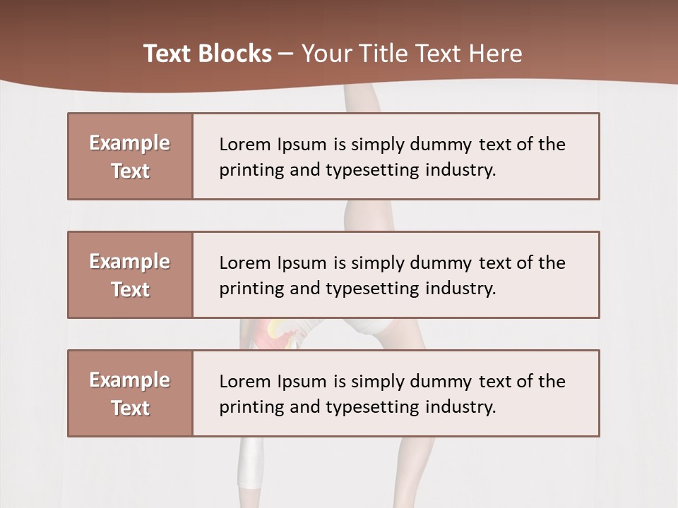 Athlete Teen Fitness PowerPoint Template