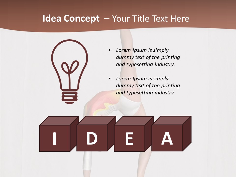 Athlete Teen Fitness PowerPoint Template