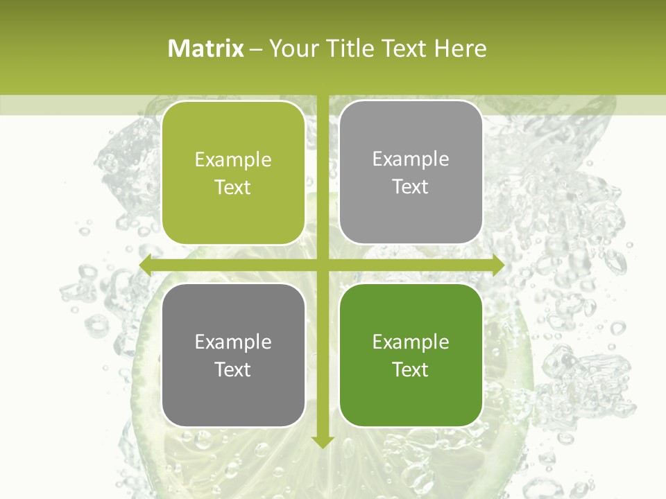 Water Sparkling White PowerPoint Template