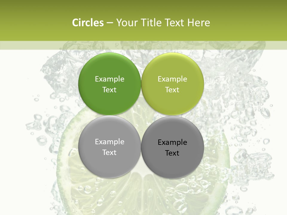 Water Sparkling White PowerPoint Template