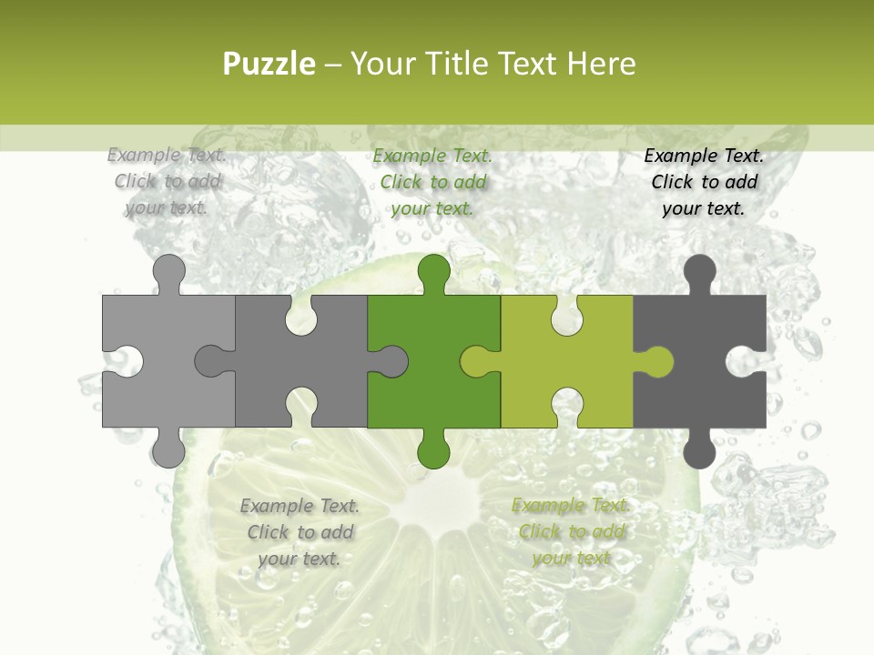 Water Sparkling White PowerPoint Template