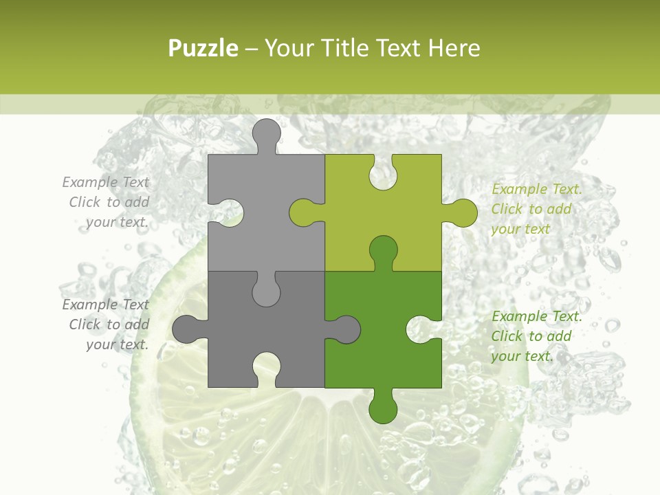 Water Sparkling White PowerPoint Template
