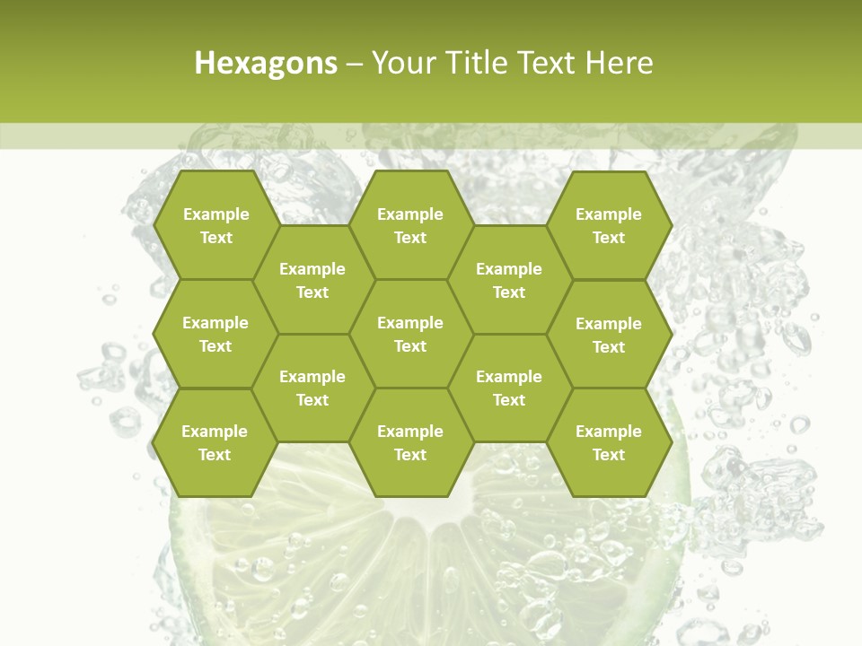 Water Sparkling White PowerPoint Template