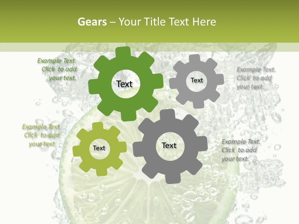 Water Sparkling White PowerPoint Template
