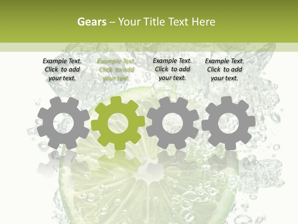 Water Sparkling White PowerPoint Template
