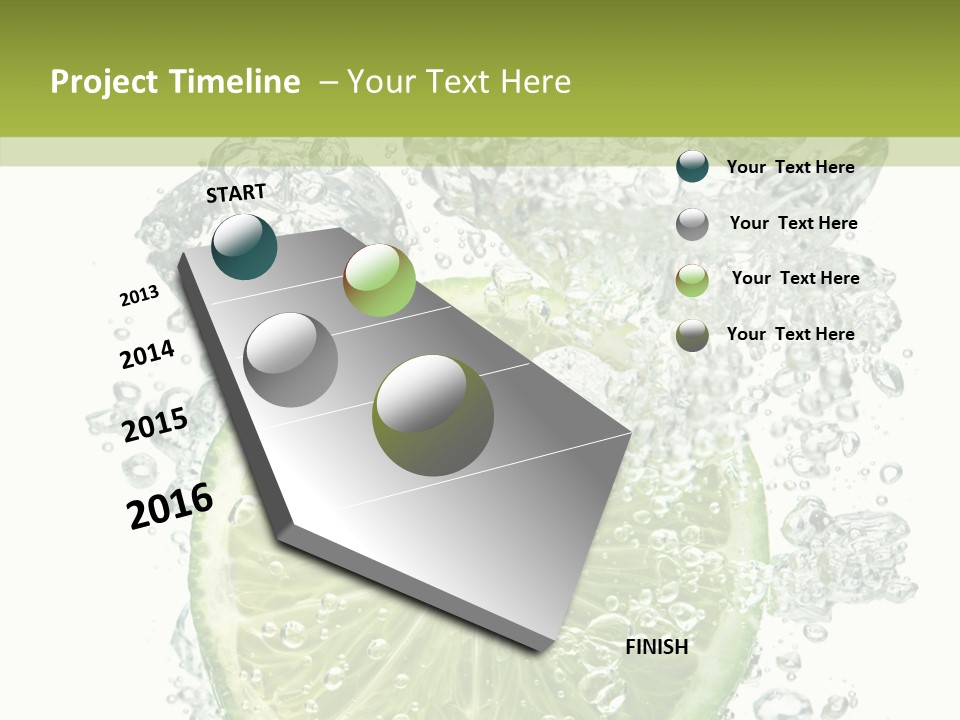 Water Sparkling White PowerPoint Template