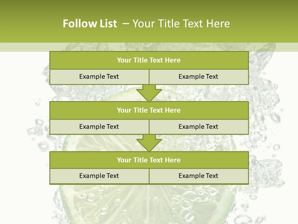 Water Sparkling White PowerPoint Template