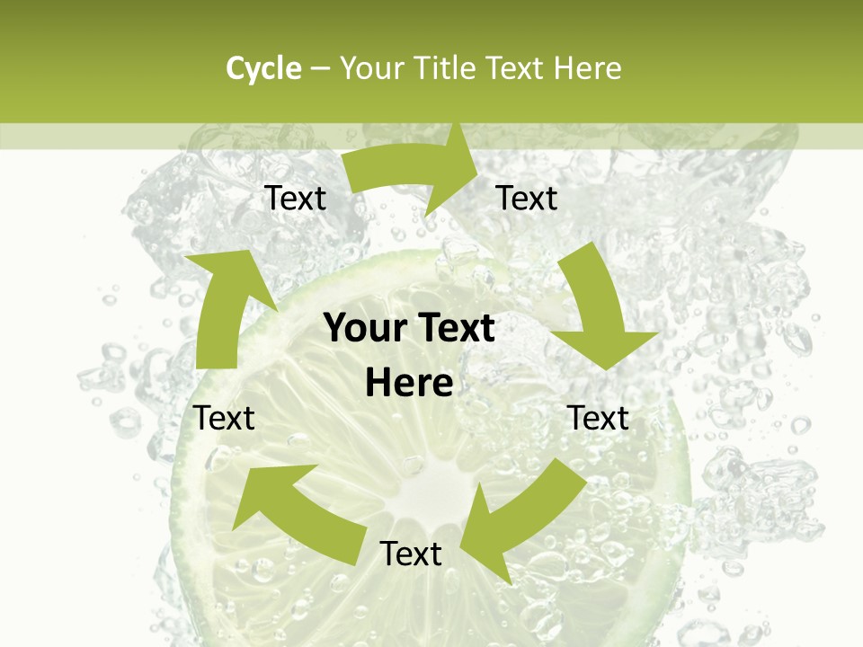 Water Sparkling White PowerPoint Template