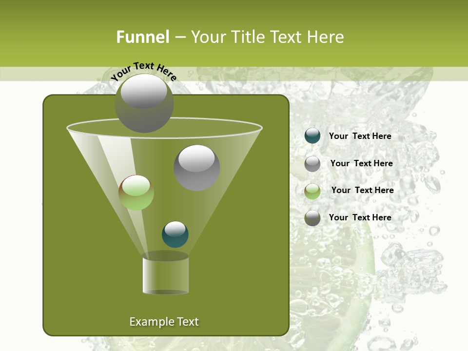 Water Sparkling White PowerPoint Template