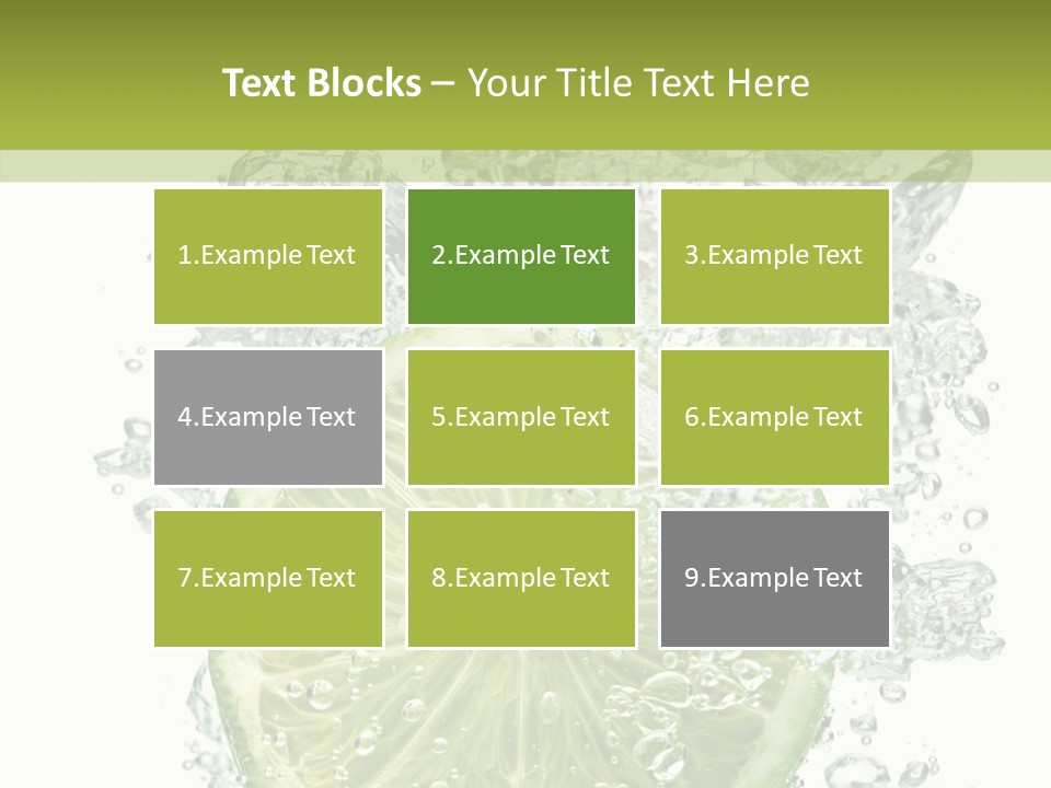 Water Sparkling White PowerPoint Template