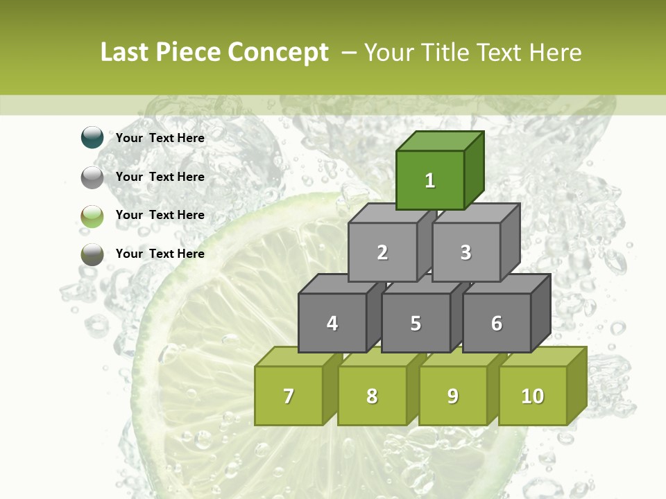 Water Sparkling White PowerPoint Template