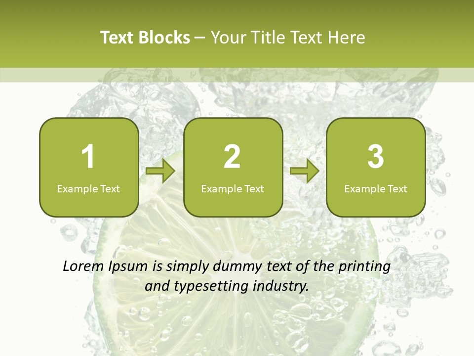 Water Sparkling White PowerPoint Template