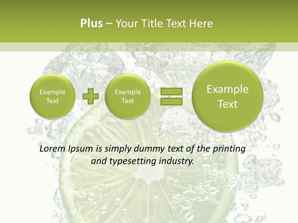 Water Sparkling White PowerPoint Template