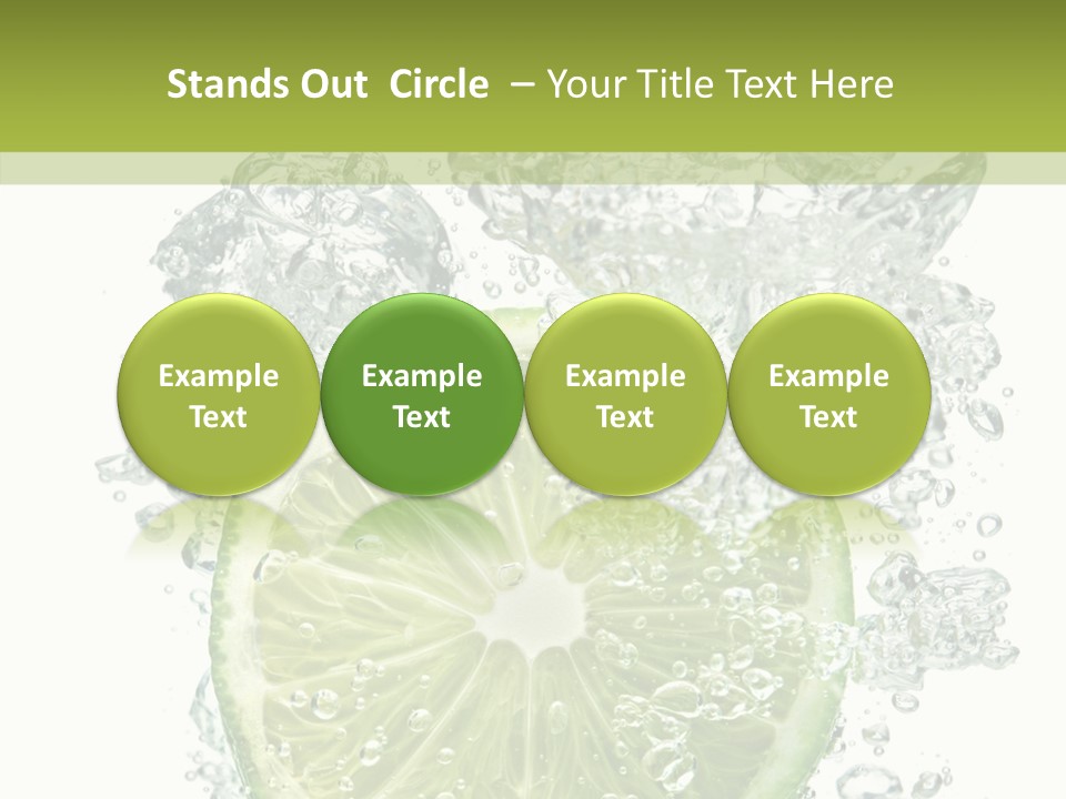 Water Sparkling White PowerPoint Template