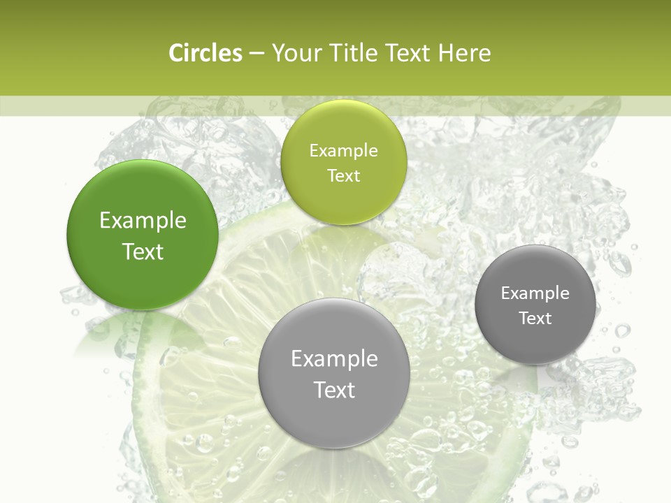 Water Sparkling White PowerPoint Template
