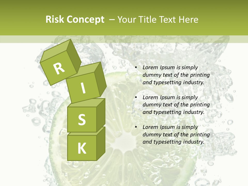 Water Sparkling White PowerPoint Template