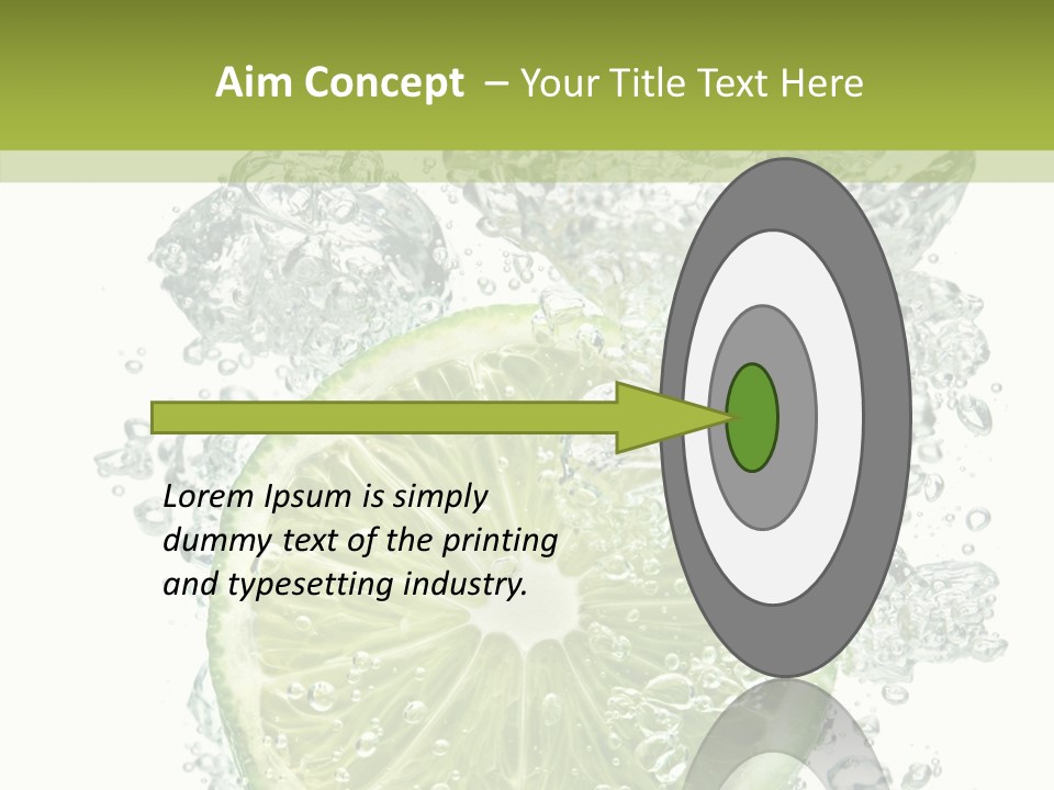 Water Sparkling White PowerPoint Template