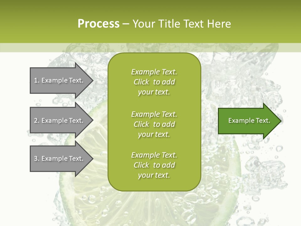 Water Sparkling White PowerPoint Template