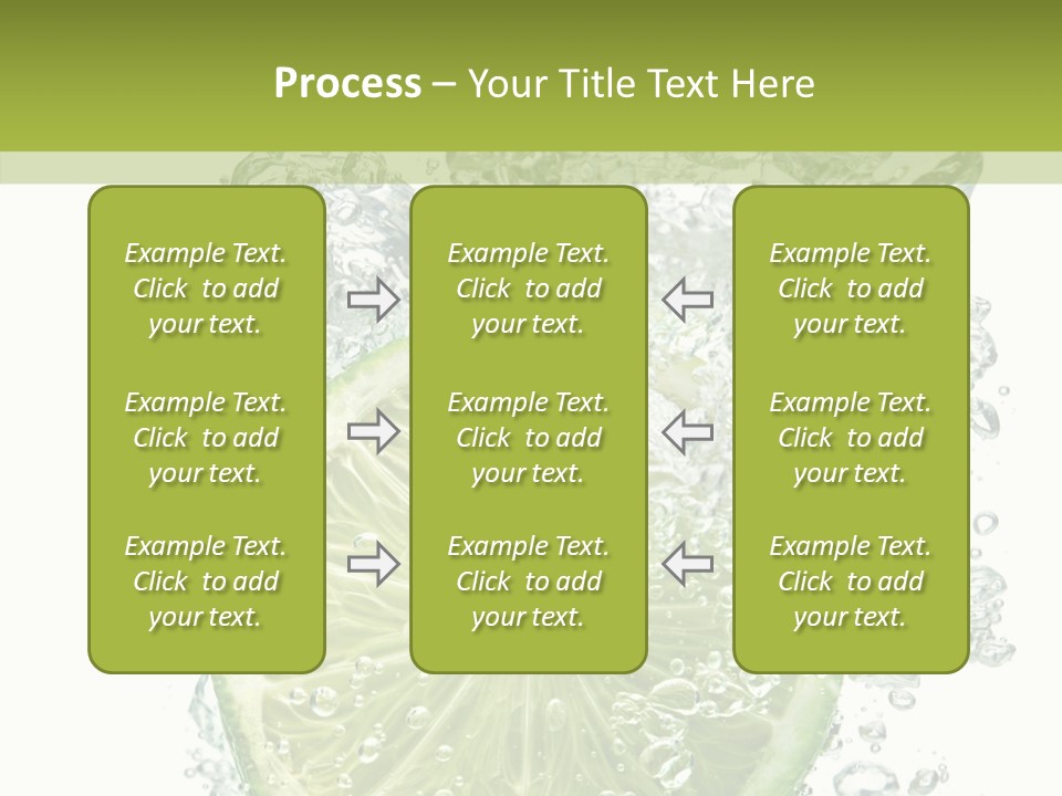 Water Sparkling White PowerPoint Template