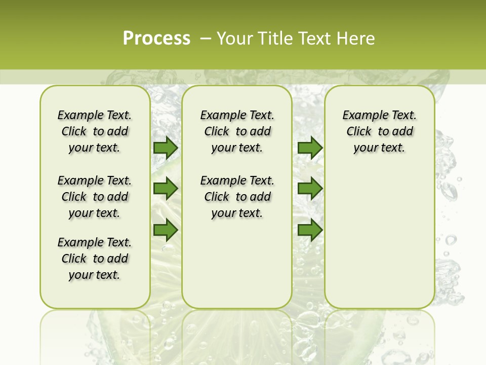 Water Sparkling White PowerPoint Template