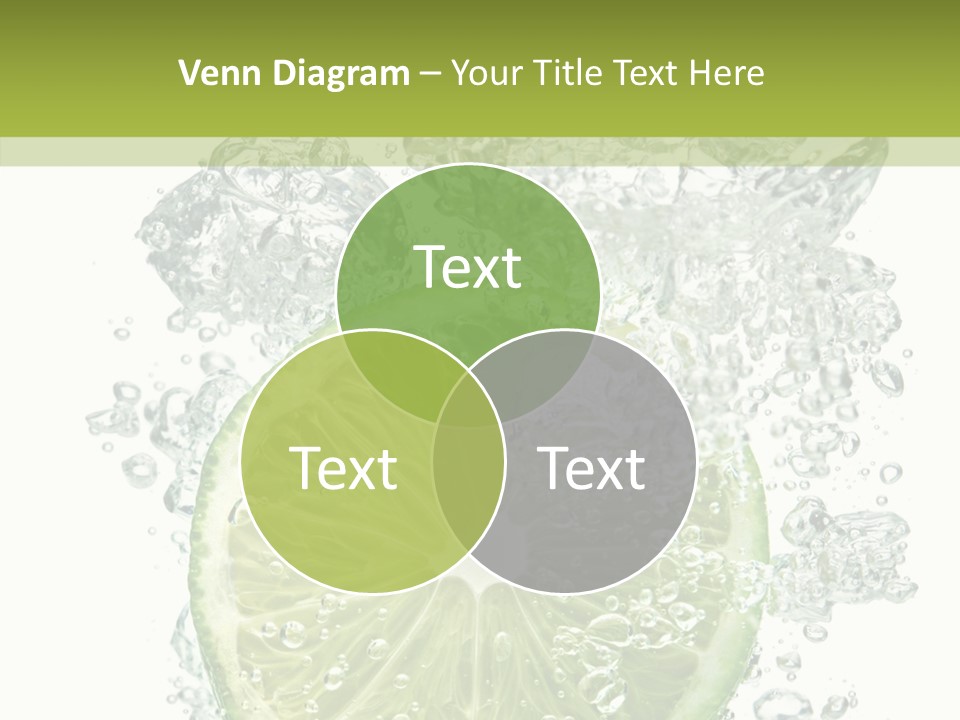 Water Sparkling White PowerPoint Template