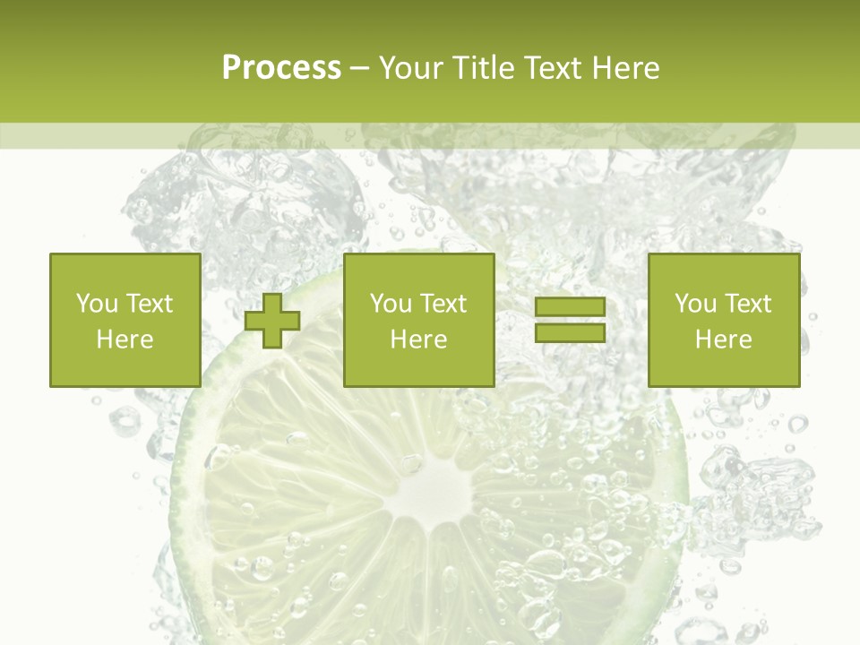 Water Sparkling White PowerPoint Template