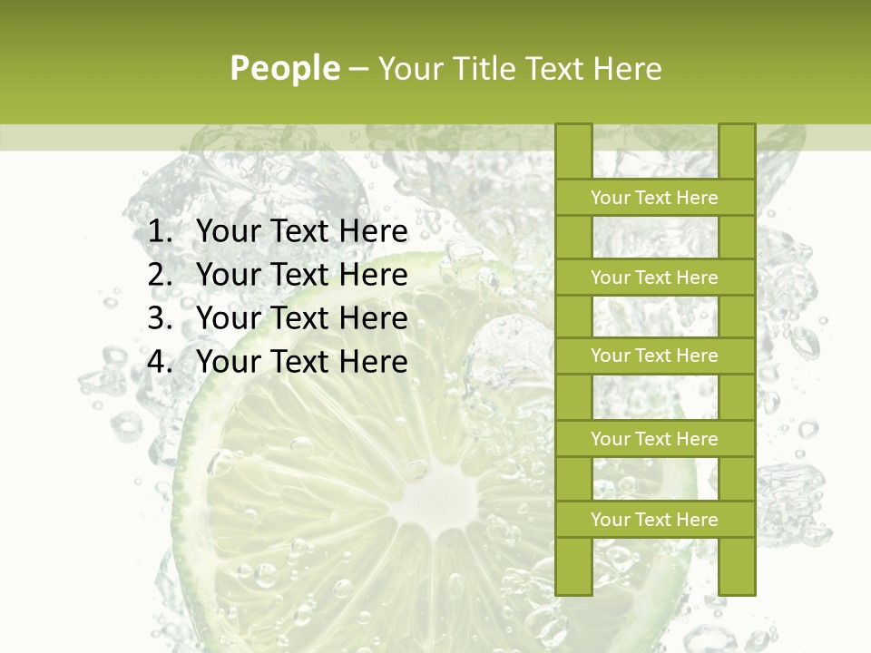 Water Sparkling White PowerPoint Template