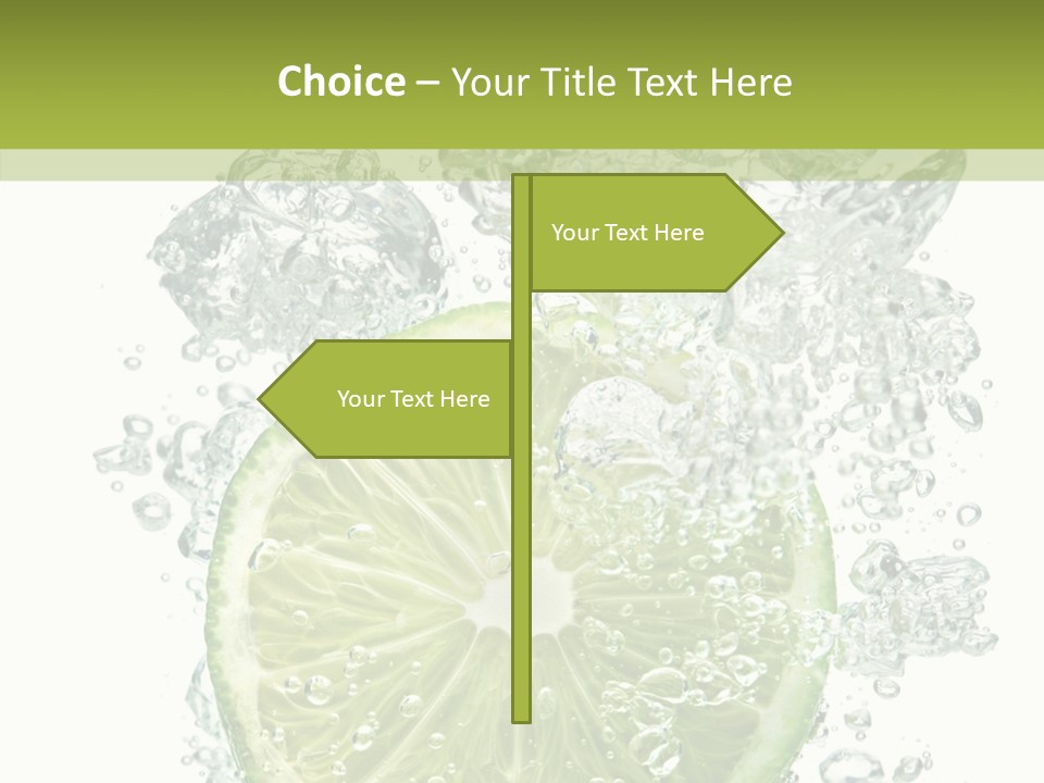 Water Sparkling White PowerPoint Template