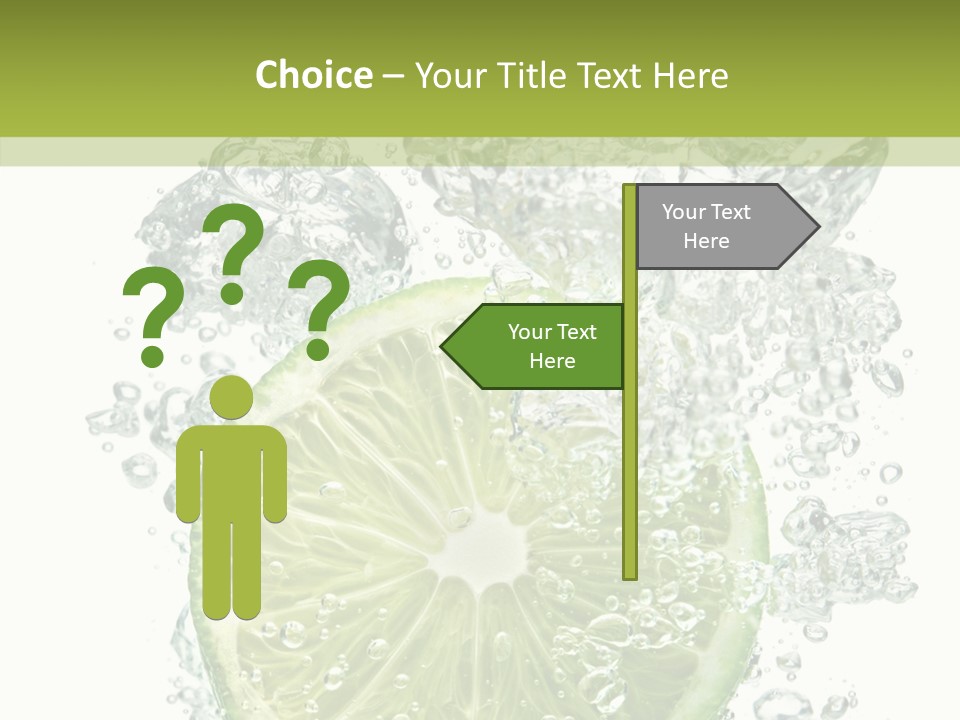 Water Sparkling White PowerPoint Template