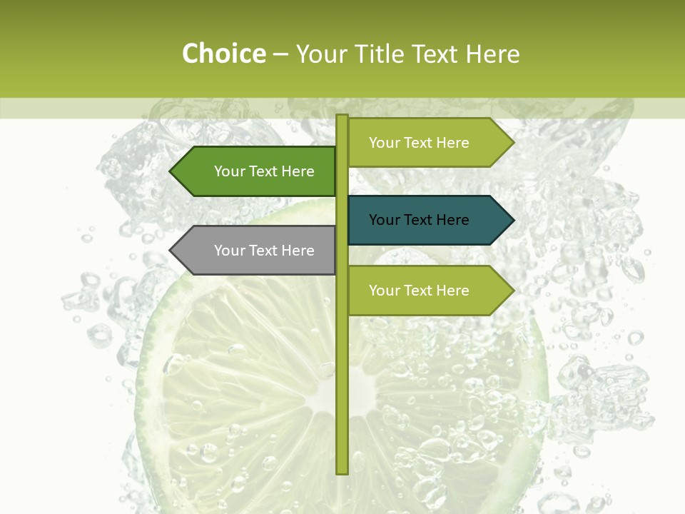 Water Sparkling White PowerPoint Template