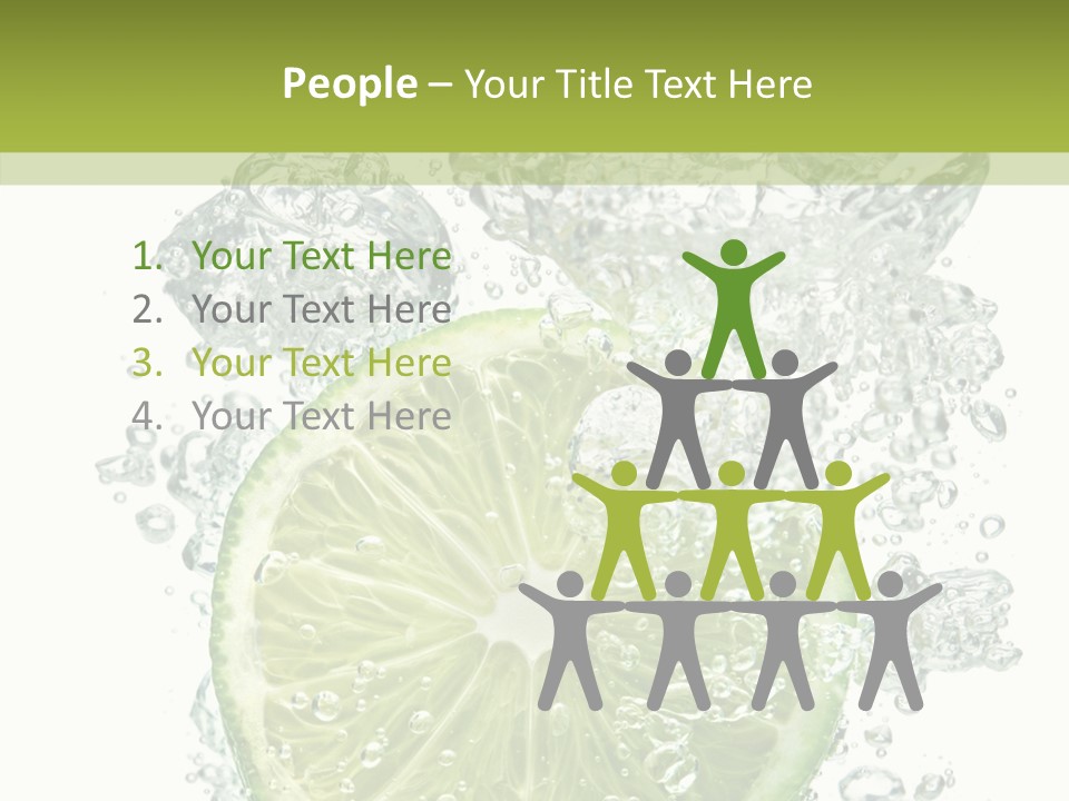 Water Sparkling White PowerPoint Template