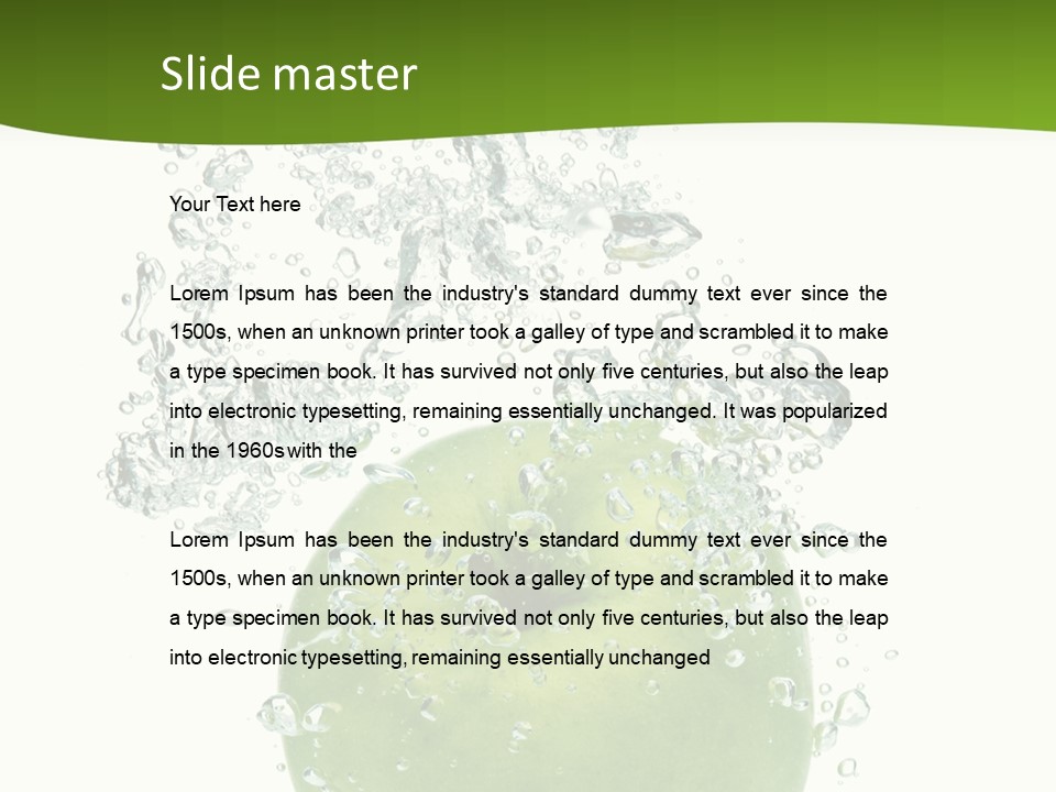 Texture Image Isolated PowerPoint Template