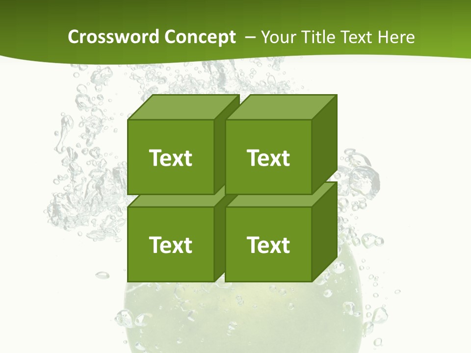 Texture Image Isolated PowerPoint Template