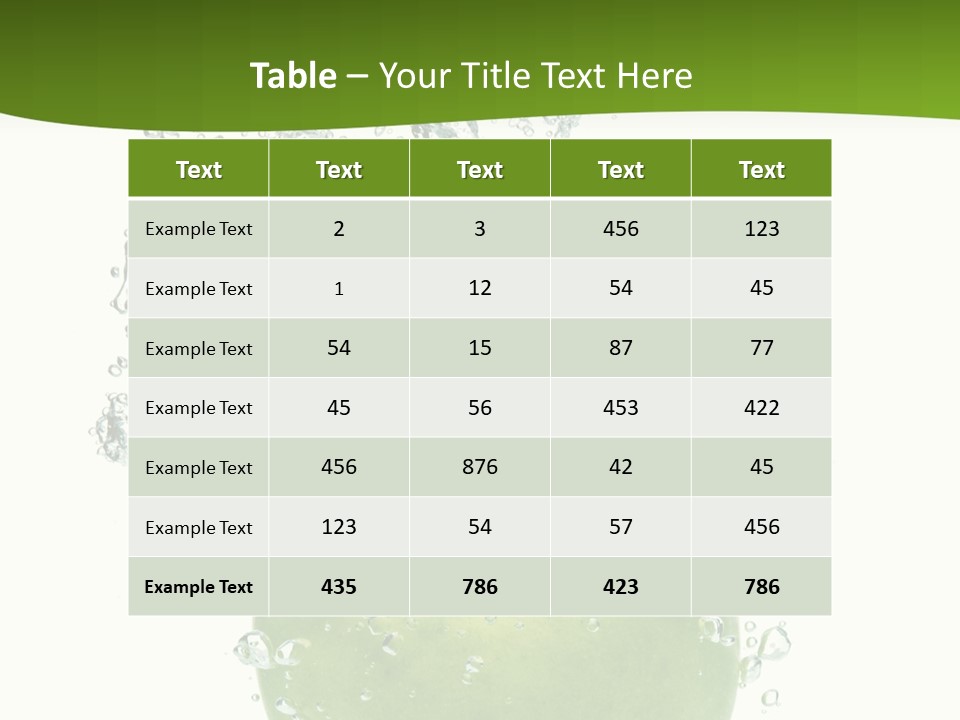 Texture Image Isolated PowerPoint Template