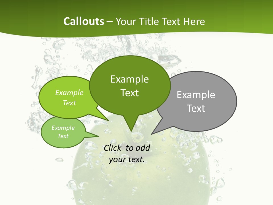 Texture Image Isolated PowerPoint Template