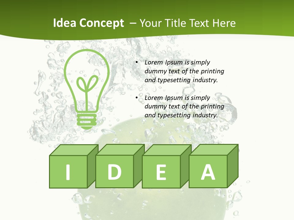 Texture Image Isolated PowerPoint Template