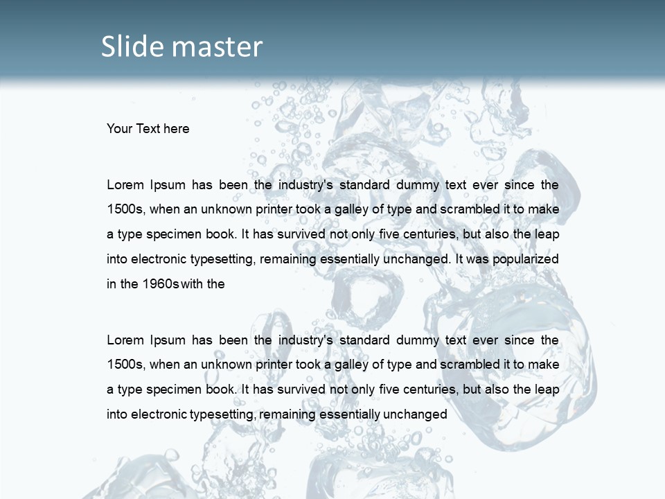 Particles Surface Closeup PowerPoint Template